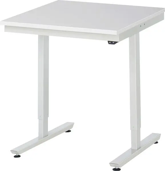 RAU Arbeitstisch Serie adlatus 150 (elektrisch höhenverstellbar) EGB-Melamin-Platte 750x720-1120x800 mm 08-AT-075-080-ME