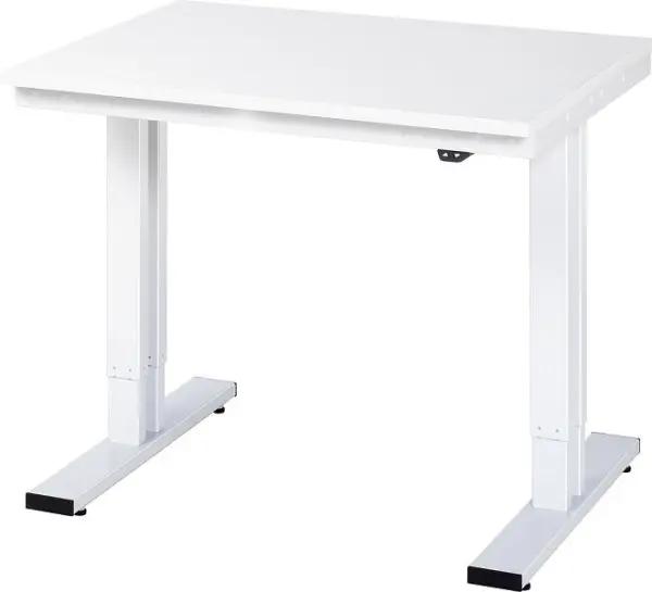 RAU Werktisch Serie adlatus 300 (elektrisch höhenverstellbar) Melamin-Platte 1000x720-1120x800 mm 08-WT-100-080-M