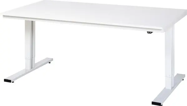 RAU Werktisch Serie adlatus 300 (elektrisch höhenverstellbar) Buche-Massiv-Platte 2000x720-1120x1000 mm 08-WT-200-100-M