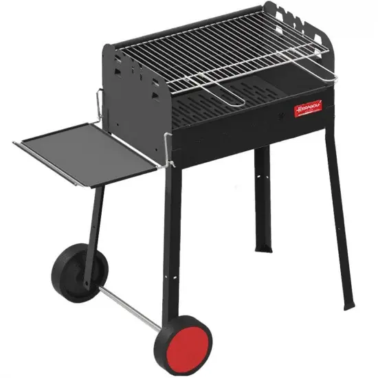 Ferraboli Iseo - Kohlegrill - Gusseisenplatte 58x37 cm mit Seitenbrenner