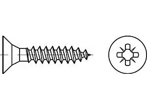 ART 89097 Spanplattenschrauben Seko CE 2 45 x 40 -Z Vollgewinde 2 VE=K (200 Stück)