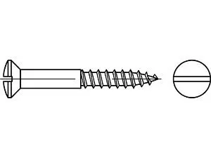 Holzschrauben DIN 95 2 8 x 100 VE=S (100 Stück)