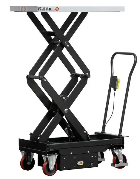 Sax Lift Elektrischer Hubtischwagen für maximale 500 kg IZD500EL Max. Höhe: 1618 mm Länge: 1010 mm Breite: 520 mm 10069