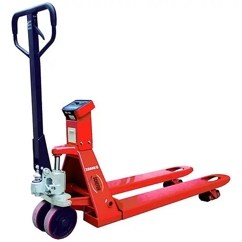 Schefer Gabelhubwagen 2500 kg - 1150 mm PREMIUM mit Waage 1101085W1