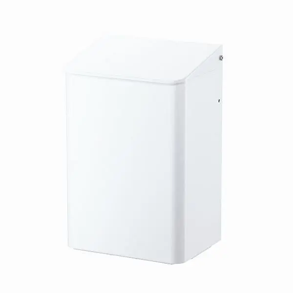 Air Wolf Abfallbehälter mit 6 Liter Volumen Serie Omikron II H x B x T: 320 x 212 x 164 mm Alukleinformatum weiß 35-771