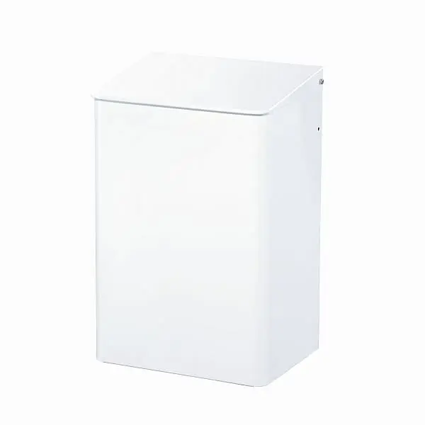 Air Wolf Abfallbehälter mit 15 Liter Volumen Serie Omikron II H x B x T: 417 x 274 x 213 mm Alukleinformatum weiß 35-781