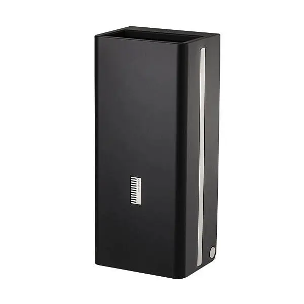 Air Wolf Abfallbehälter mit 30 Liter Volumen Serie Lobo II H x B x T: 600 x 265 x 204 mm Edelstahl mattschwarz 40-720