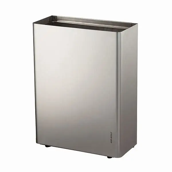 Air Wolf Abfallbehälter mit 25 Liter Volumen Serie Lobo H x B x T: 460 x 350 x 160 mm Edelstahl beschichtet 40-620