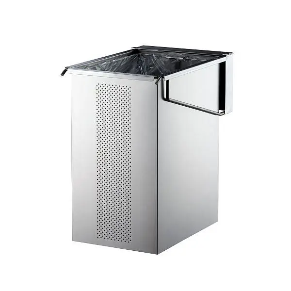 Air Wolf Verborgener Abfallbehälter Serie Sigma H x B x T: 450 x 284 x 432 mm Edelstahl gebürstet 20-146