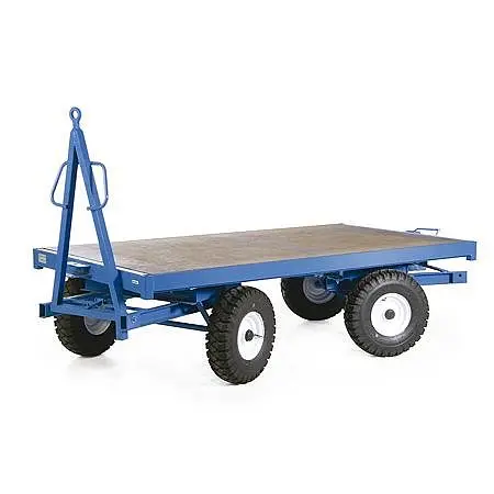 Protaurus Rotauro Industrieanhänger 2500x1250mm Doppel-Drehschemel-Lenkung rutschfeste Ladefläche 540x165mm Luft-Räder ...
