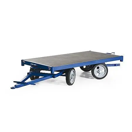 Protaurus Rotauro Industrieanhänger 2500x1250mm Doppel-Drehschemel-Lenkung rutschfeste Ladefläche 400x75mm Vollgummi-Rä...