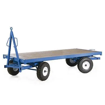 Protaurus Rotauro Industrieanhänger 3000x1500mm Doppel-Drehschemel-Lenkung rutschfeste Ladefläche 540x165mm Luft-Räder ...