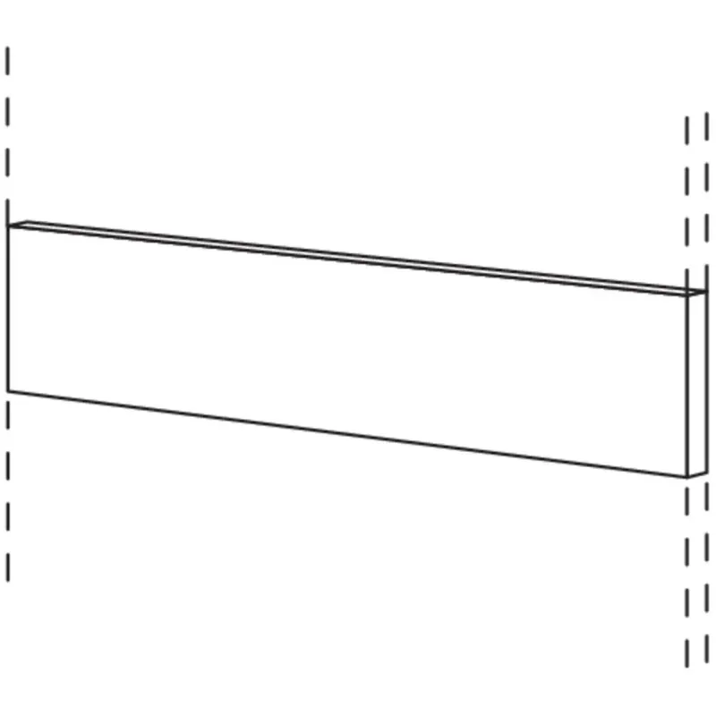 Achsen- nobilia Frontblende (1-teilig) durchgehend F186-594 59,4 cm