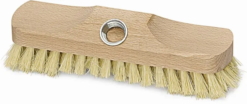 Nölle Schrubber Thermo-PET mit Bart mit Gewinde 22 cm mittel hart Hitzebeständig VE: 10 Stück 322402