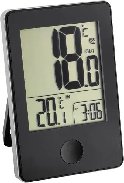 TFA Dostmann 30.3051.01 Thermometer Schwarz mit Alarmfunktion