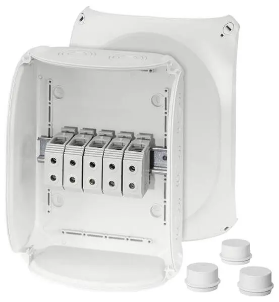 Hensel 62000018 Abzweigkasten (L x B x H) 122 x 295 x 225 mm Lichtgrau (RAL 7035) IP55, IP65 1 St.