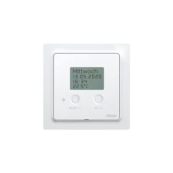 Eltako Funk-Temperatur-Regler 868MHz IP20 sauberweiß glänzend FTAF55ED/230V-WG 147572