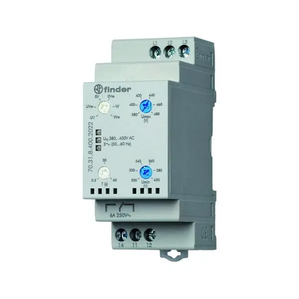 Finder Phasenwächter 380-415V AC 300-480V kleinformatmal 05s maximal 60s 70.31.8.400.2022 111240