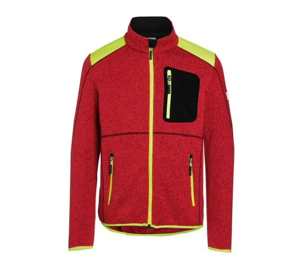Kübler FOREST Strickjacke Light Farbe: rot/warngelb Grösse: XL 1550 6335-5634-XL