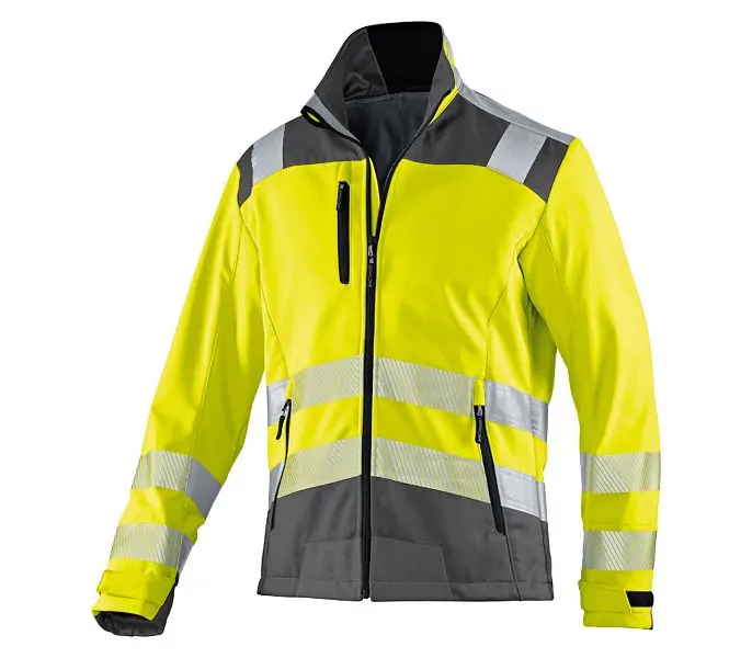 Kübler REFLECTIQ Softshell Jacke PSA 2 Farbe: warngelb/anthrazit Grösse: XS 1507 8427-3497-XS