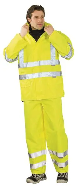 Planam Warnschutz Regenjacke uni gelb Grösse M 2062048