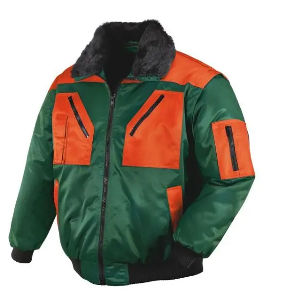 teXXor Piloten-Jacke "OSLO" der Grösse: L Farbe: grün/orange 4178-L