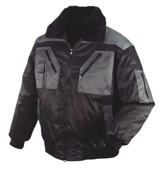 teXXor Piloten-Jacke "OSLO" der Grösse: L Farbe: schwarz/anthrazit 4170-L