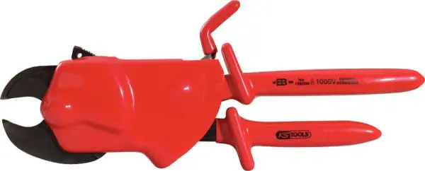 KS Tools Einhand-Ratschenkabelschere mit Sicherheitisolierung 310mm 117.1246