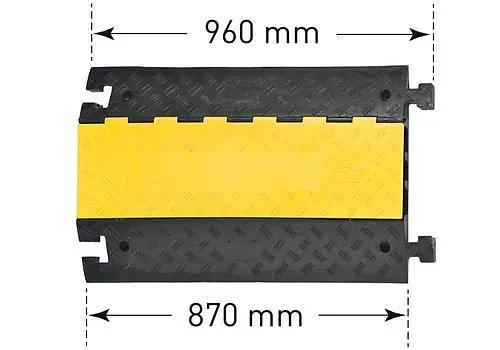 DENIOS Kabelbrücke mit 3 Kabelkanälen für bis zu 12 t Achslast 248348