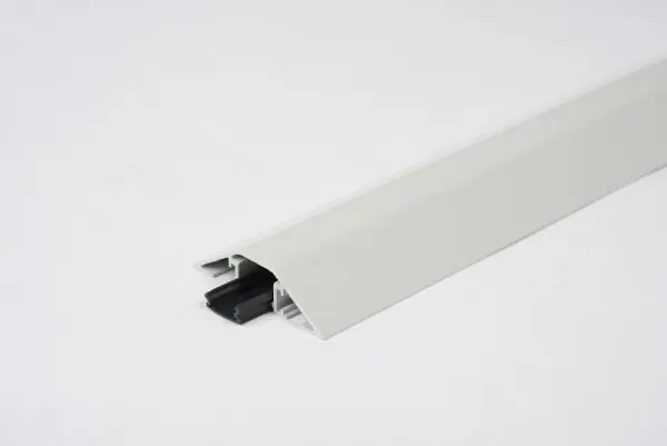 EHA Kabelbrücke Alu 80 x 20 mm 2000 mm lang Doppelklebeband 1 Verbinder lichtgrau 47725
