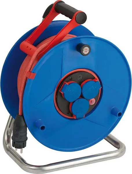 Brennenstuhl Garant Bretec IP44 Gewerbe-/Baustellen-Kabeltrommel 50m Spezialkunststoff (Baustelleneinsatz Verwendung im Au...