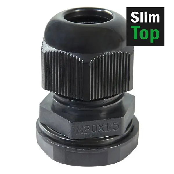 Haupa Kabelverschraubung IP68 M12 schwarz Slim Top VE: 4250 Stück 250120