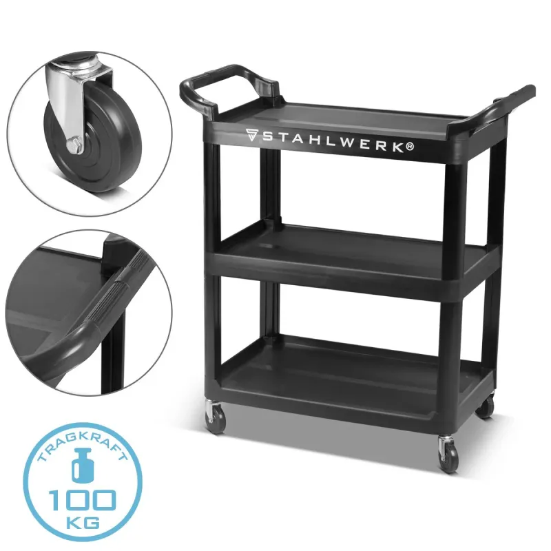 Dellen- Stahlwerk Tool car TC-92 ST 100 kg load capacity workshop car | Trot | Transport car | Monta ducts | Platform car ...