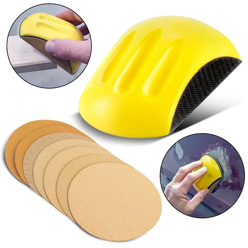 Richt- STAHLWERK Handschleifblock Set mit P80 | P100 | P120 | P150 | P180 | P240 | P320 Körnung, Schleifblock | Schleifsc...