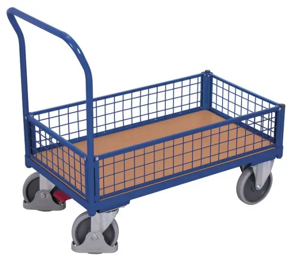 VARIOfit Kastenwagen mit Draht Ladefläche: 1.010 x 650 mm RAL 5010 enzianblau sw-700.457
