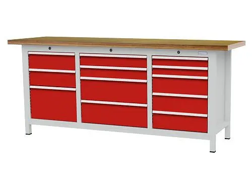 Bedrunka+Hirth Kastenwerkbank R 18-16 und R 24-16 Schubladenanzahl 12 Abmessungen: 2000 x 600 x 859 mm Tragkraft Schublade...