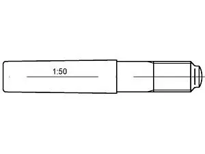 Kegelstifte DIN 258 Stahl 12 x 140 VE=S (10 Stück)