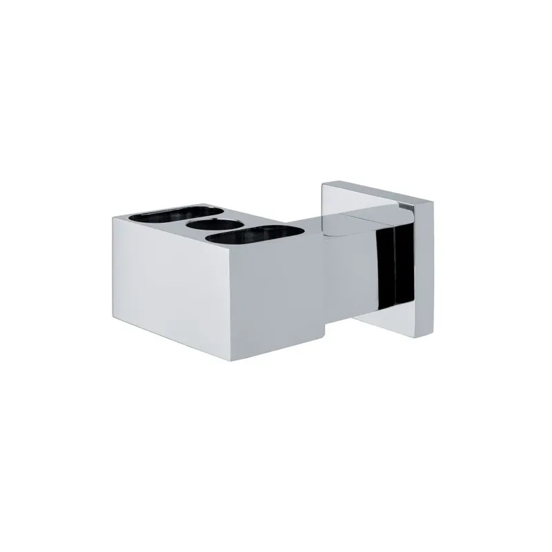Premium Aluminium Unterer Rahmenhalter mit Wasseranschluss für Säule C51 Chrom