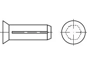 Senkkerbnägel DIN 1477 Stahl 4 x 15 VE=K (500 Stück)