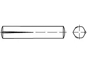 Paßkerbstifte DIN 1472 Stahl 5 x 20 VE=S (100 Stück)