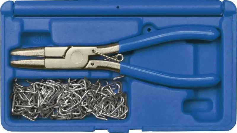 Kunzer Polsterklammern-Set (Zange mit 100 Klammern) 7PKS101