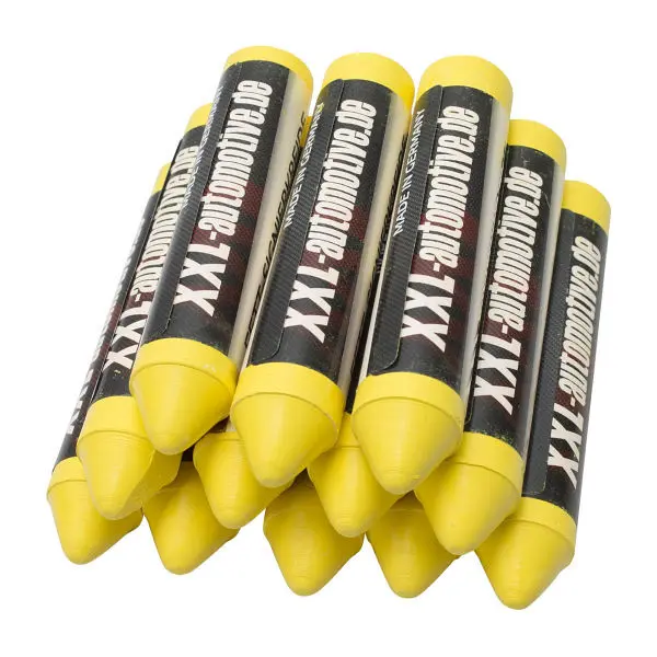Stahlmaxx Gelbe Signierkreide-Reifenkreide 175mm 12 Stück XXL-117789