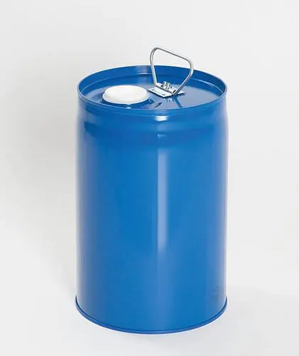 DENIOS Schutzs-Kombi-Behälter aus Stahl mit PE-Innenblase 12 Liter blau 217946