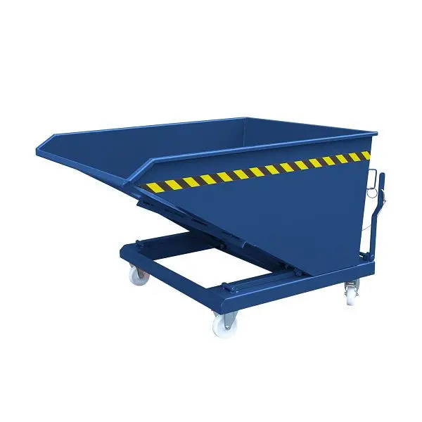 Eichinger Industrie Kippbehälter niedriger Bauhöhe 1000 kg 300 Liter enzianblau 20140400000097