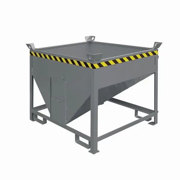 Eichinger Industrie Silobehälter mit Auslaufschieber 750 Liter anthrazitgrau 20541000000096