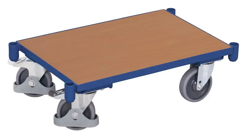 VARIOfit Euro-System-Roller mit Boden und Eckhülsen Ladefläche: 610 x 415 mm RAL 5010 enzianblau Ladehöhe: 205 mm sw-41...