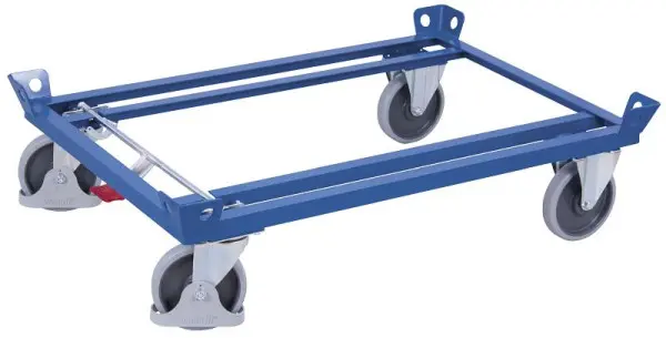 VARIOfit Fahrgestell Ladefläche: 1.210 x 810 mm RAL 5010 enzianblau Radsatz: Bereifung aus Gummi sw-870.000