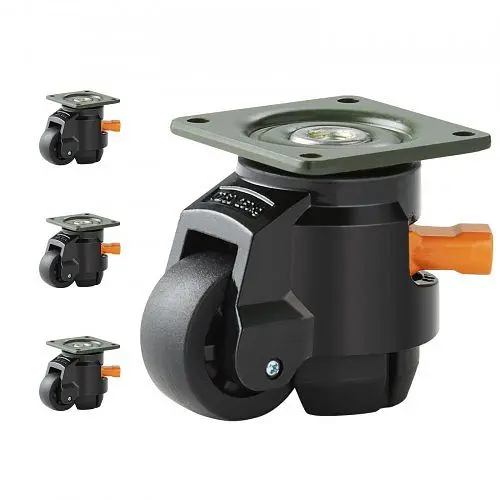 VEVOR 4er-Set Lenkrolle ⌀508mm Möbelrolle Höhenverstellbar Transportrolle 05 Tonnen Tragfähigkeit DJJLBSDJPBS4QUJMHV0