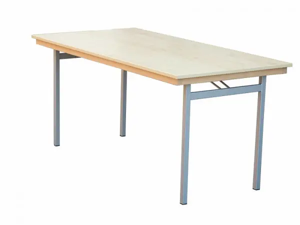 Klappmöbel Lönne Klapptisch Dekor Ahorn Silber-grau U-Form 180x70x74 cm 2884D-312