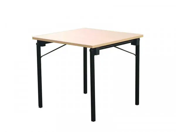 Klappmöbel Lönne Klapptisch Dekor 25 mm mit ABS Kante 80 x 80 x 745 cm Buche Schwarz 2786DK-201